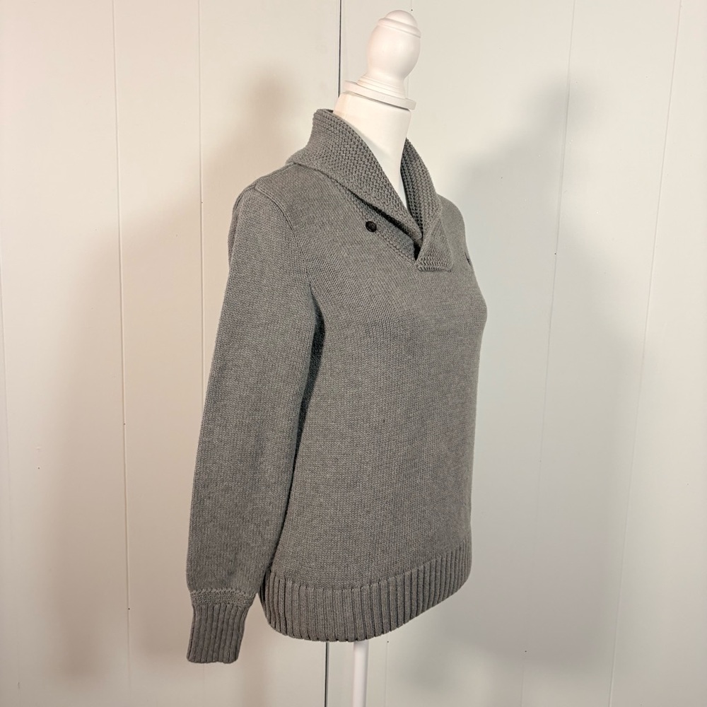 Ralph Lauren Gray Sweater‎ Women’s L Knit Casual Preppy Coastal Fisherman - Picture 3 of 6